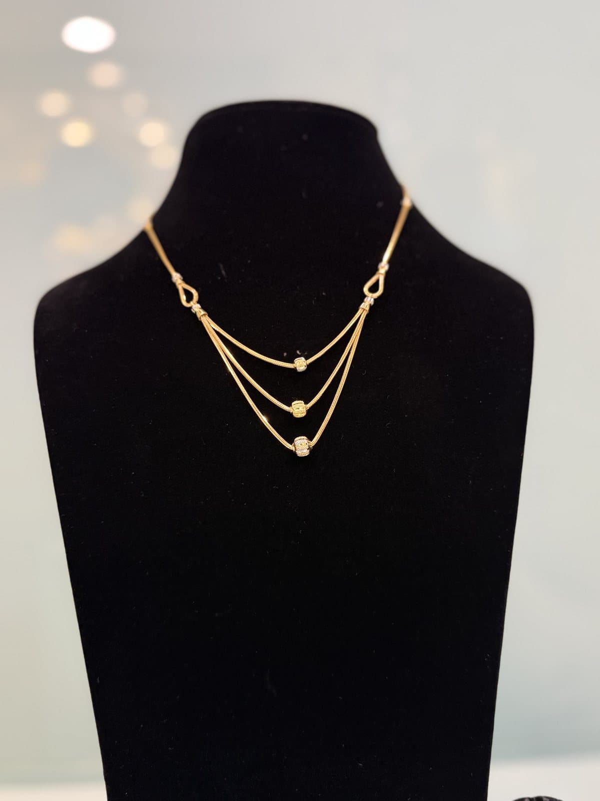 Gold chain jewellery at MB Jewellers, Sikar